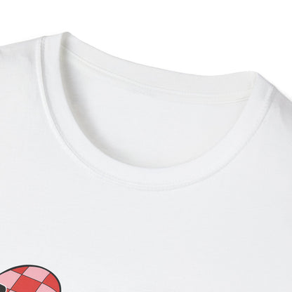 Heartfelt TEACH Hearts T-Shirt | Groovy Valentine's Gift for Educators | Trendy Teacher Appreciation Tee