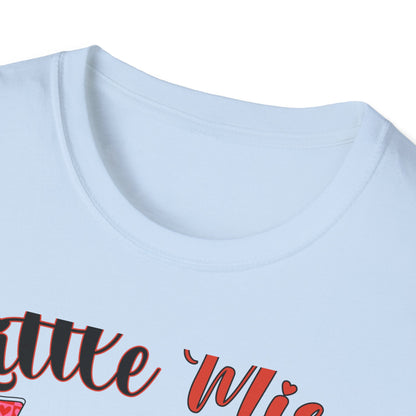 Charming Little Miss Valentine T-Shirt | Girls' Trendy Mixed Pattern Heart Day Tee