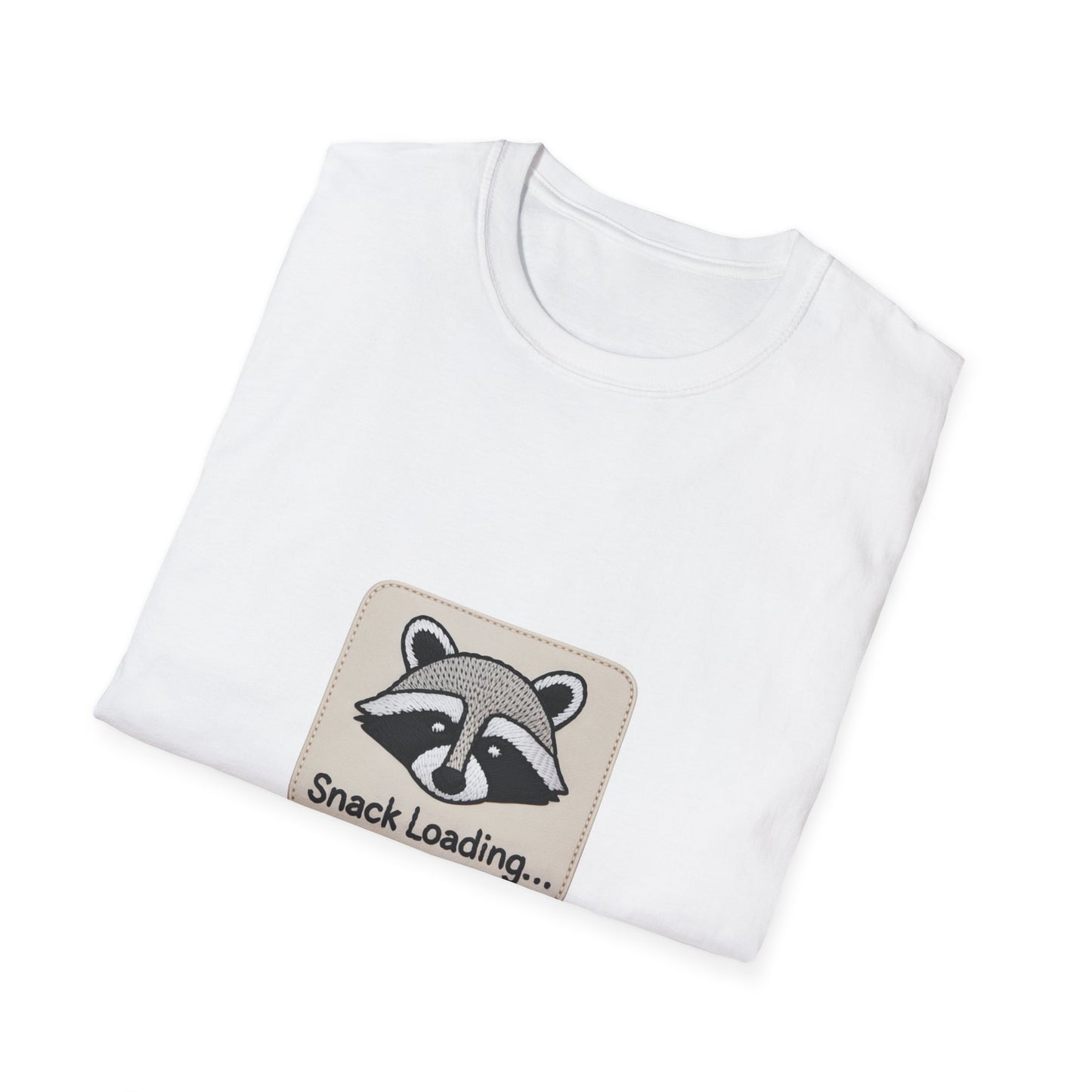 Epic Raccoon 'Snack Loading' T-Shirt | Funny Foodie Animal Lover Gift Tee