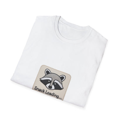 Epic Raccoon 'Snack Loading' T-Shirt | Funny Foodie Animal Lover Gift Tee