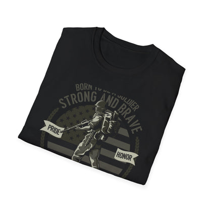 Proud Army Veteran T-Shirt - Strong & Brave Soldier Design | Honoring USA Military Service Gift