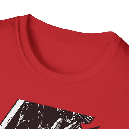 Unleash Creative Hustle: "Work or Die" Artist T-Shirt - Bold Grunge Art & Design Statement Tee