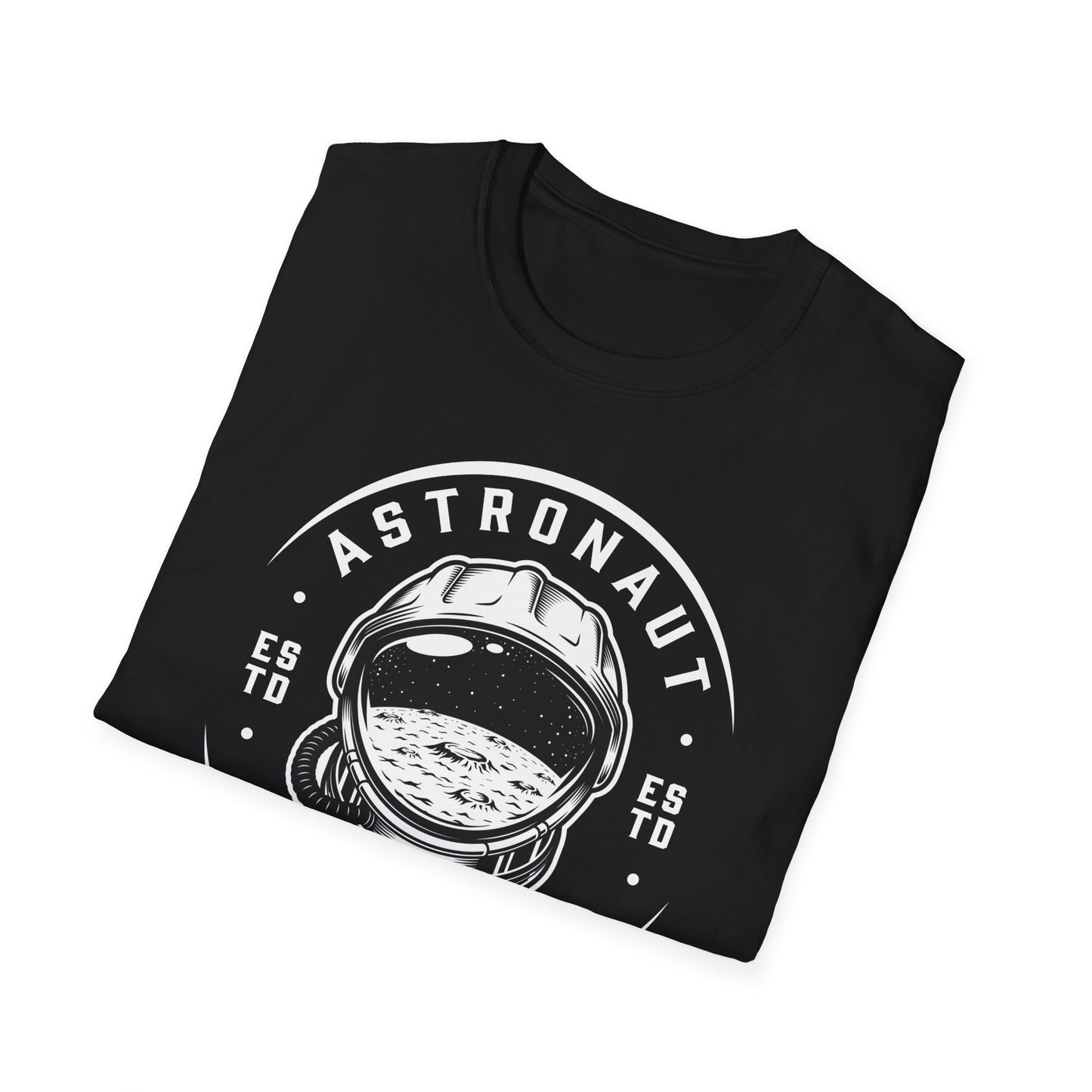 Epic Space Explorer Astronaut Helmet T-Shirt | Cosmic Moon & Stars Design Tee for Sci-Fi Lovers & Dreamers