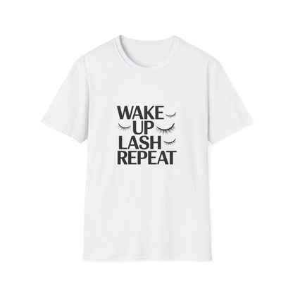 Fabulous Wake Up Lash Repeat T-Shirt - Essential Eyelash Enthusiast & Lash Tech Gift