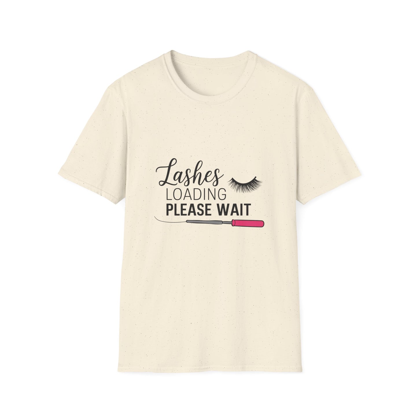 Lashes Loading Funny T-Shirt | Eyelash Lover & Makeup Artist Tee | Trendy Beauty Glam Shirt Gift