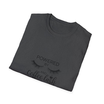 Empowering Lash Lover T-Shirt | Powered By My Extensions | Chic Beauty Tee for Lash Artists & Fans