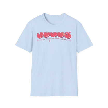 Unique Jesus is My Valentine T-Shirt | Groovy Retro Faith Tee | Sweet Christian Valentine's Day Gift for Her