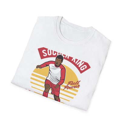 Epic Soccer King T-Shirt - Vintage Football Player Tee for Men & Fans - "Play The Game" Power Design