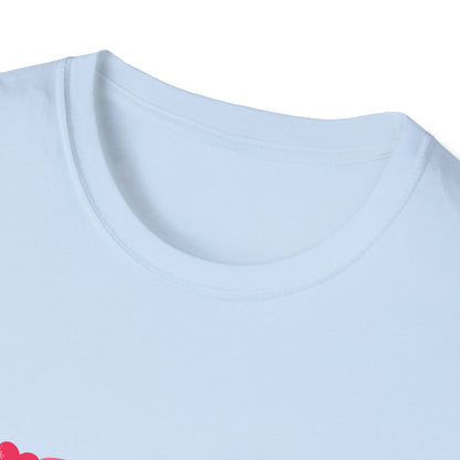 Groovy Happy Valentine's Day T-Shirt | Retro Pink Hearts Love Tee | Cute Festive Cupid Shirt for Women & Men
