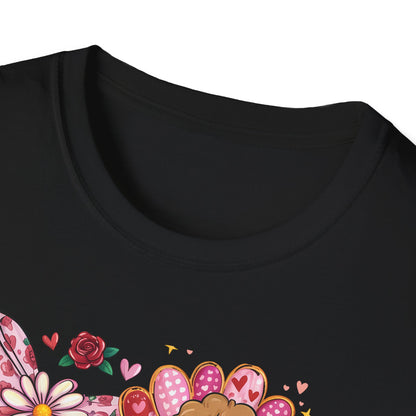 Adorable Valentine's Cupid & Love Heart T-Shirt - Sweet Roses & Bows Tee for Her | Perfect Romantic Gift