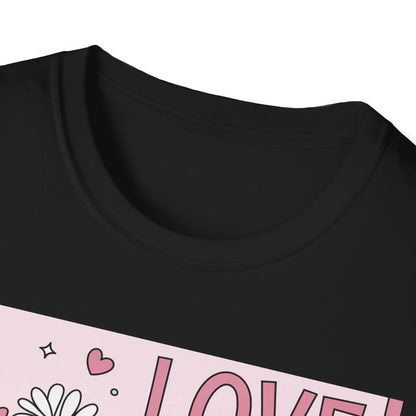 Love You Forever Floral T-Shirt | Romantic Valentine's Day Tee | Sweet Anniversary Gift for Her
