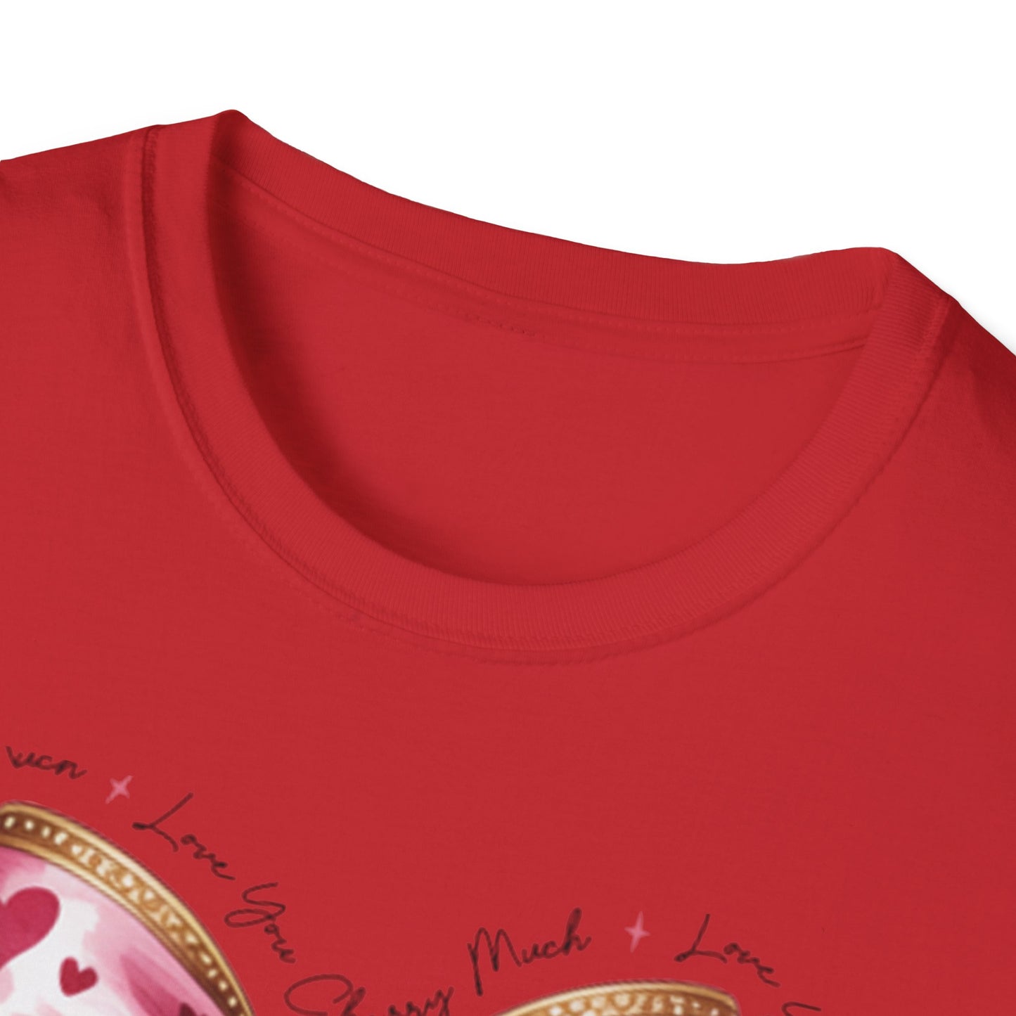Chic Coquette Cherry Hearts Bow T-Shirt | Adorable Pink Romantic Aesthetic Tee | Sweet Valentine's Day Gift for Her