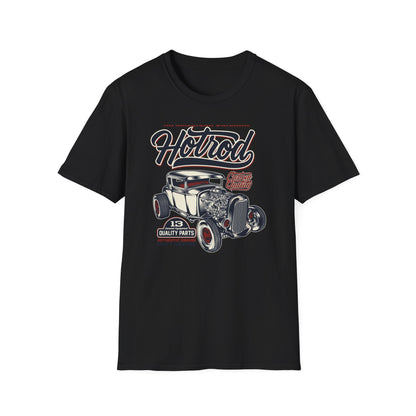 An American Original Hot Rod T-Shirt | Vintage Custom Car Enthusiast Tee with Genuine Quality Parts & Dirty Garage Style