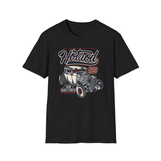 An American Original Hot Rod T-Shirt | Vintage Custom Car Enthusiast Tee with Genuine Quality Parts & Dirty Garage Style