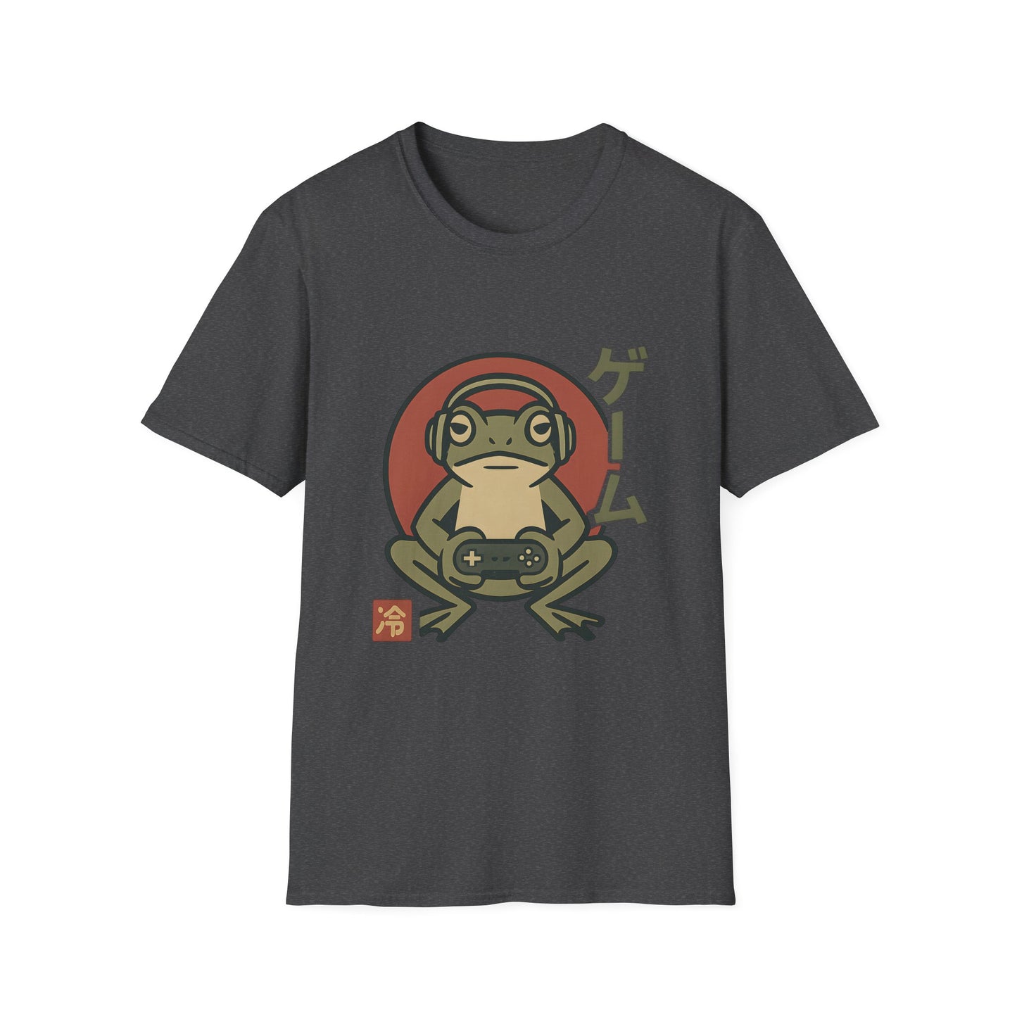 Japanese Style Gamer Frog Graphic T-Shirt