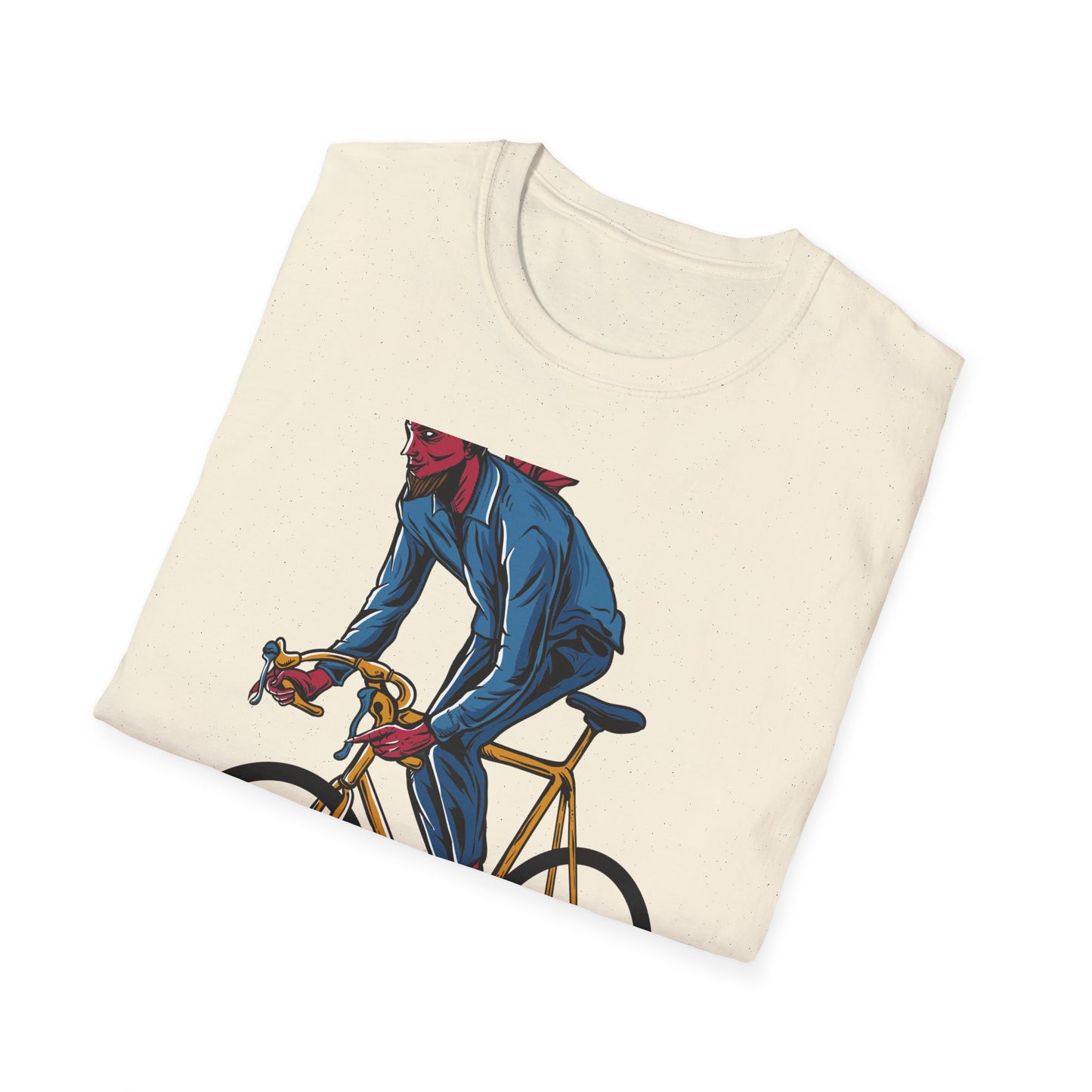 Rad Devil Cyclist T-Shirt - Edgy Urban Bike Rider Tee | Unique Men's & Women's Cycling Apparel