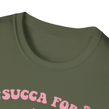 Adorable "Succa for Love" T-Shirt | Trendy Succulent & Cactus Tee with Leopard Hearts | Perfect Gift for Plant Lovers!