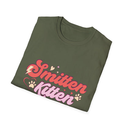 Adorable Smitten Kitten T-Shirt | Groovy Retro Cat Lover Tee | Perfect Pet Mom Gift | Cute & Chic