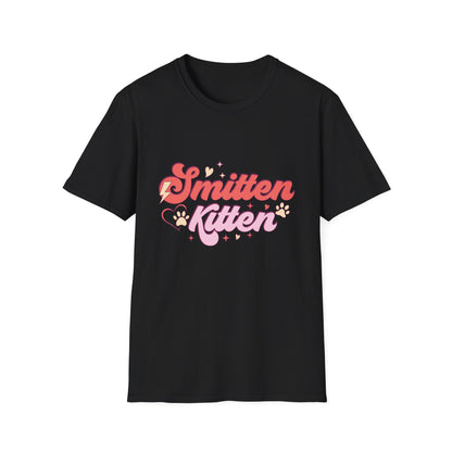 Adorable Smitten Kitten T-Shirt | Groovy Retro Cat Lover Tee | Perfect Pet Mom Gift | Cute & Chic