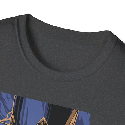 Enchanting Magician T-Shirt | Anime Style Illusionist Tee with Top Hat & Playing Cards | Unique Fantasy Graphic Apparel