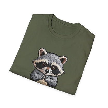 Adorable Raccoon "Snacks Are My Love Language" T-Shirt | Funny Foodie Animal Lover Tee | Ultimate Gift for Snack Enthusiasts
