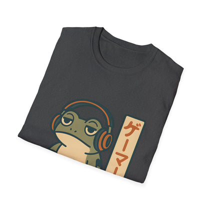 Gamer Frog Headphones Graphic T-Shirt