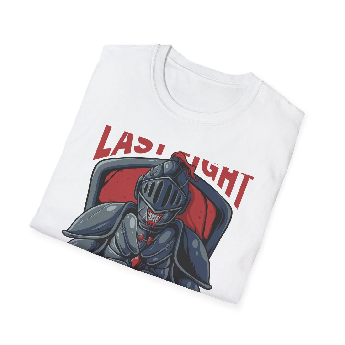 Epic Last Fight Undead Knight T-Shirt | Grim Medieval Warrior Battle Tee | Dark Fantasy Gaming Apparel