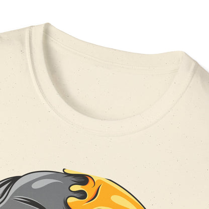 Edgy Melting Skull Emoji T-Shirt | Unique Duct Tape Silent Scream Tee | Bold Expression Wear | Trendy Grunge Aesthetic