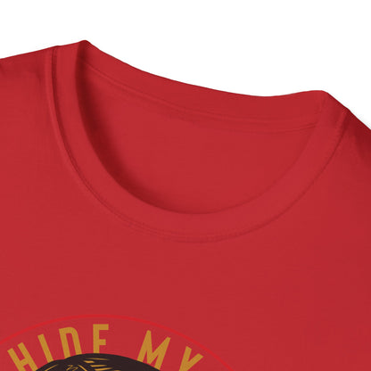 Unique 'Can't Hide My Sadness' T-Shirt - Sad People Club Emo Pop Art Tee with Crying Girl & Broken Heart Shades