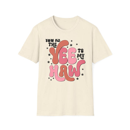 Groovy Yee Haw T-Shirt | Retro Western Cowgirl Tee | Vintage Nashville Rodeo Top for Women | Trendy Southern Festival Gift