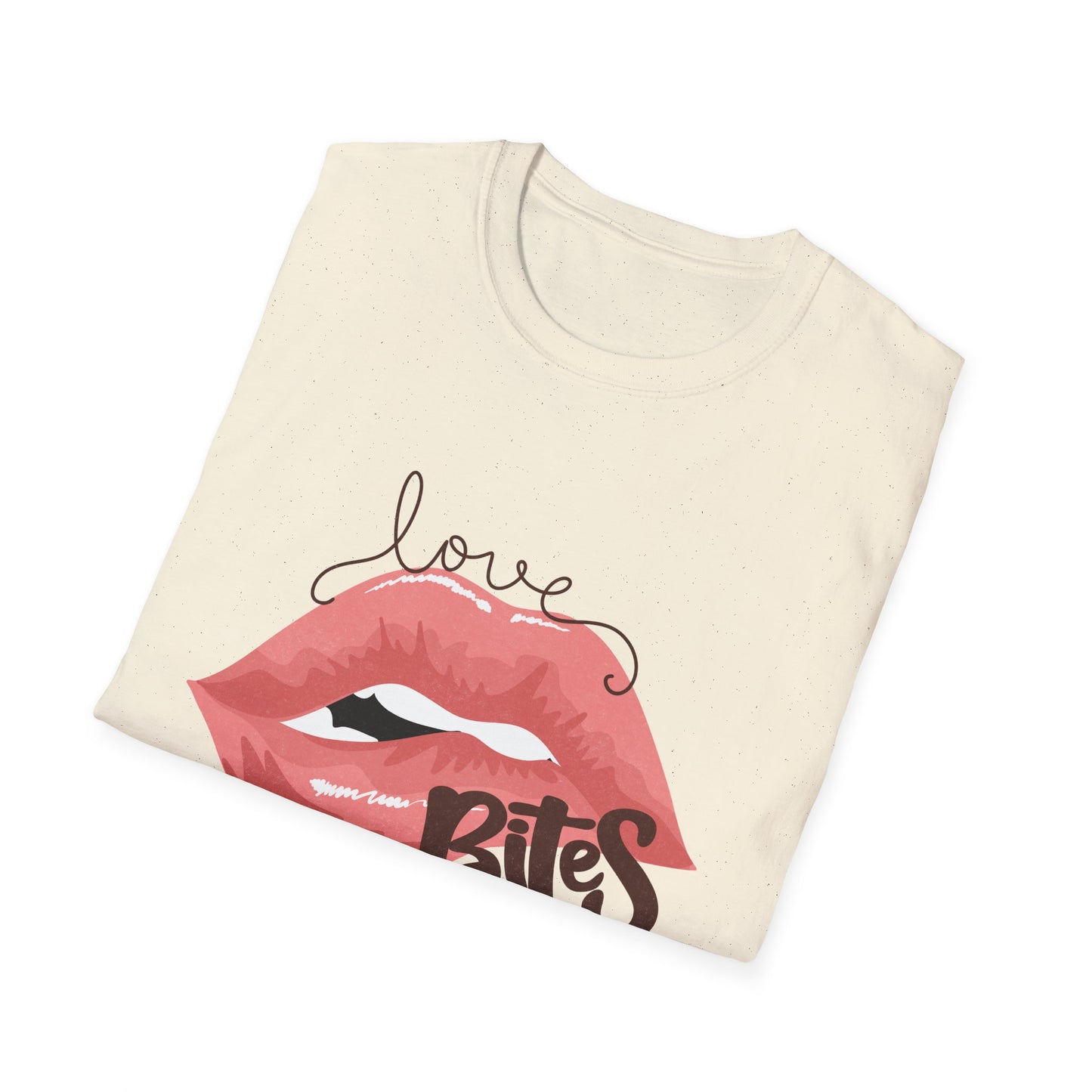 Irresistible Love Bites Lips T-Shirt | Trendy Women's Graphic Tee | Fierce & Chic Statement Top for Her