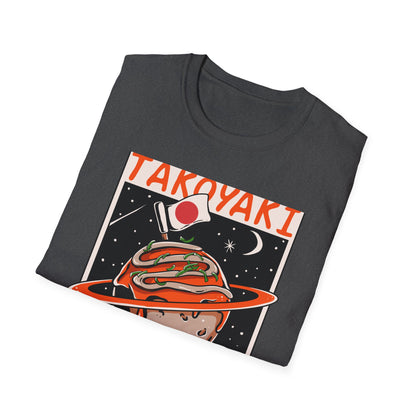 Epic Takoyaki Planet T-Shirt | Stellar Japanese Street Food & Space Lover Graphic Tee | Unique Japan Culture Apparel