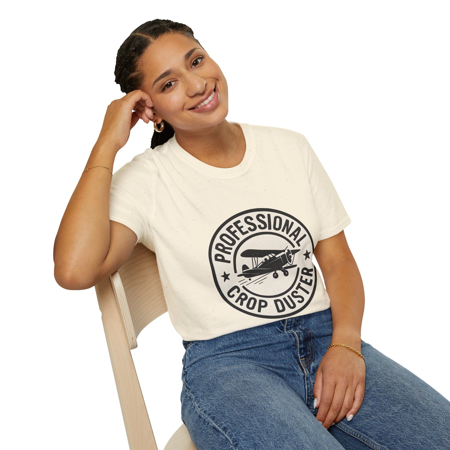 Professional Crop Duster Vintage Badge Tee