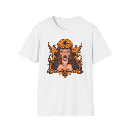 Stunning Golden Empress T-Shirt | Mystical Ancient Queen Apparel for Women | Ornate Fantasy Art Tee