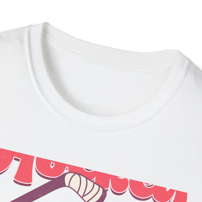 Groovy "Hockey Is My Valentine" T-Shirt | Retro Heart Hockey Lover Tee | Vintage Valentine's Day Sports Fan Gift