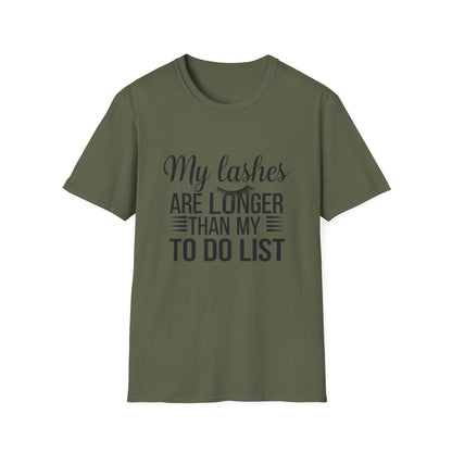 Fabulous Lashes Longer Than My To-Do List T-Shirt | Funny Beauty Lover & Lash Tech Tee | Trendy Makeup Gift