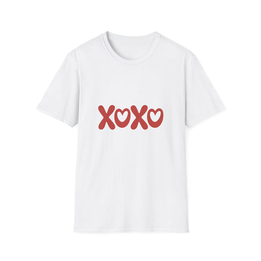 Charming XOXO Hearts T-Shirt | Cute Hugs & Kisses Love Tee | Sweet Valentine's Day Gift | Trendy Comfort Top