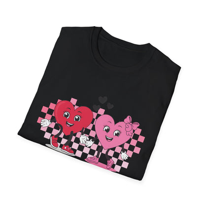 Adorable You + Me = Love Cartoon Hearts T-Shirt - Perfect Romantic Couple's Gift & Valentine's Day Tee