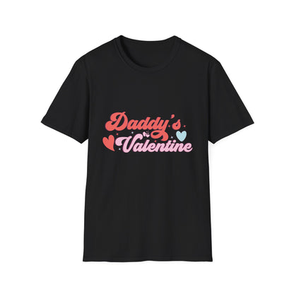 Sweet Daddy's Valentine T-Shirt | Adorable Retro Groovy Hearts & Stars Tee for Dads & Kids - Perfect Gift!
