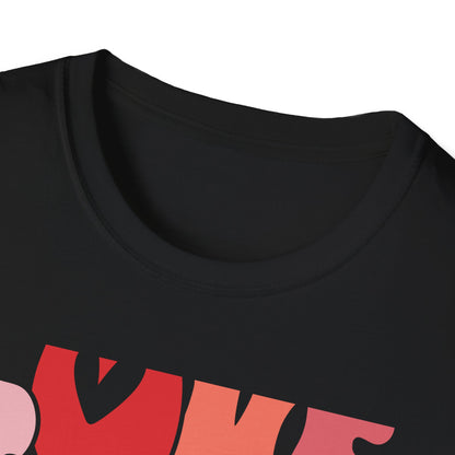Groovy LOVE Vibes T-Shirt for Women | Trendy Retro Heart Tee | Spread Positivity & Style | Perfect Valentine's Day Gift
