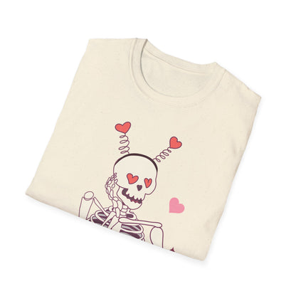 Spooky-Cute "Til We Are Ghosts" T-Shirt | Enduring Love Skeleton Tee | Romantic Anniversary Couple Gift