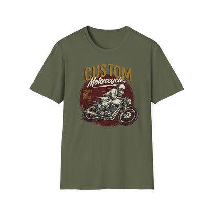 Epic Custom Motorcycle T-Shirt | Vintage Cafe Racer Biker Tee | Forever Two Wheels Rider Gift