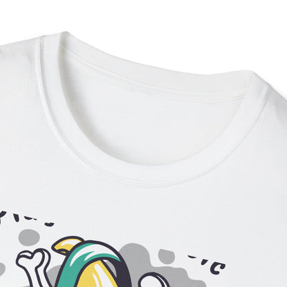 Epic Play Your Music Cool Banana T-Shirt | Retro Cartoon DJ Tee for Music Lovers | Vibrant & Unique Graphic Apparel