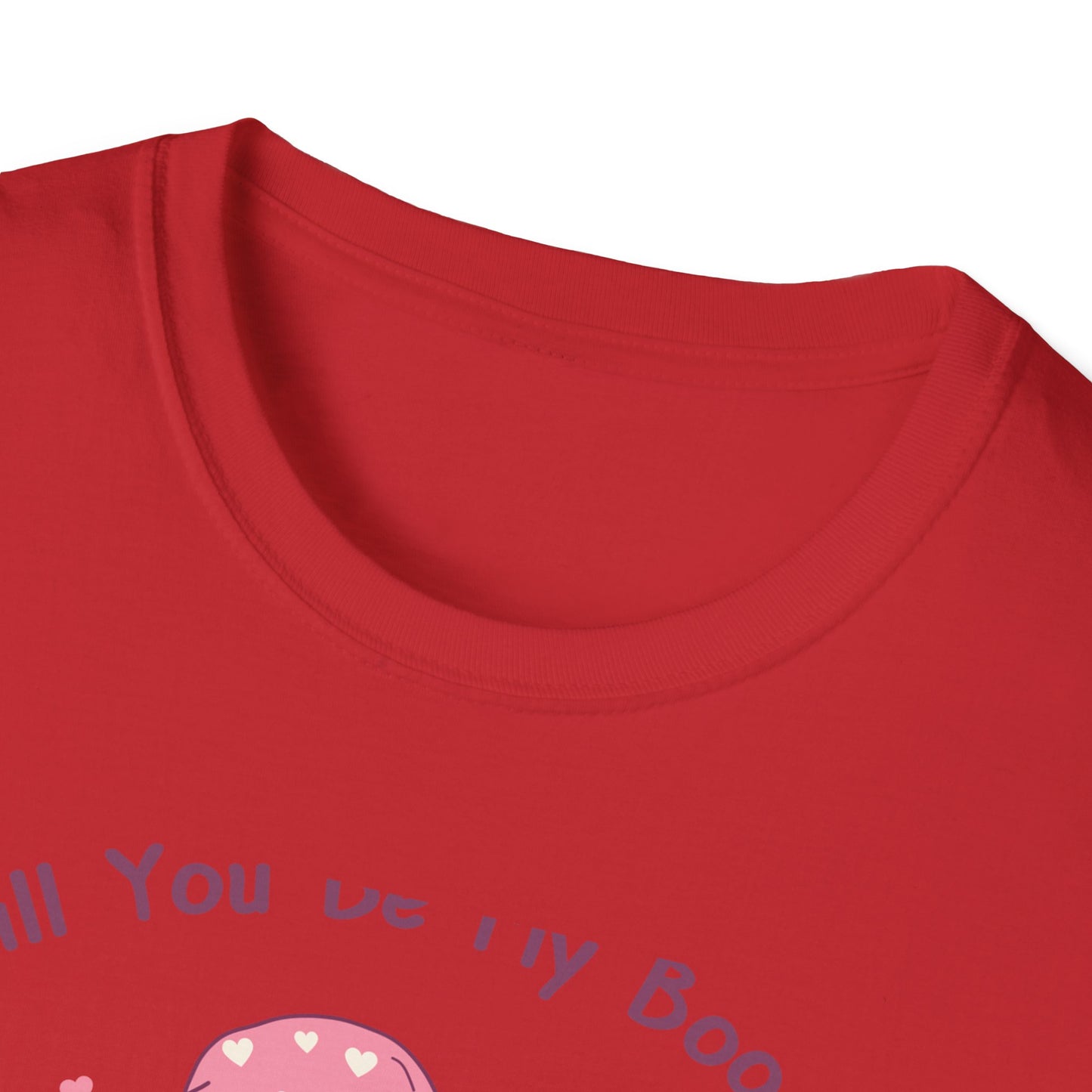 Adorable 'Will You Be My Boo' Ghost T-Shirt - Sweet Valentine's Day Proposal Tee - Cute Romantic Gift Apparel