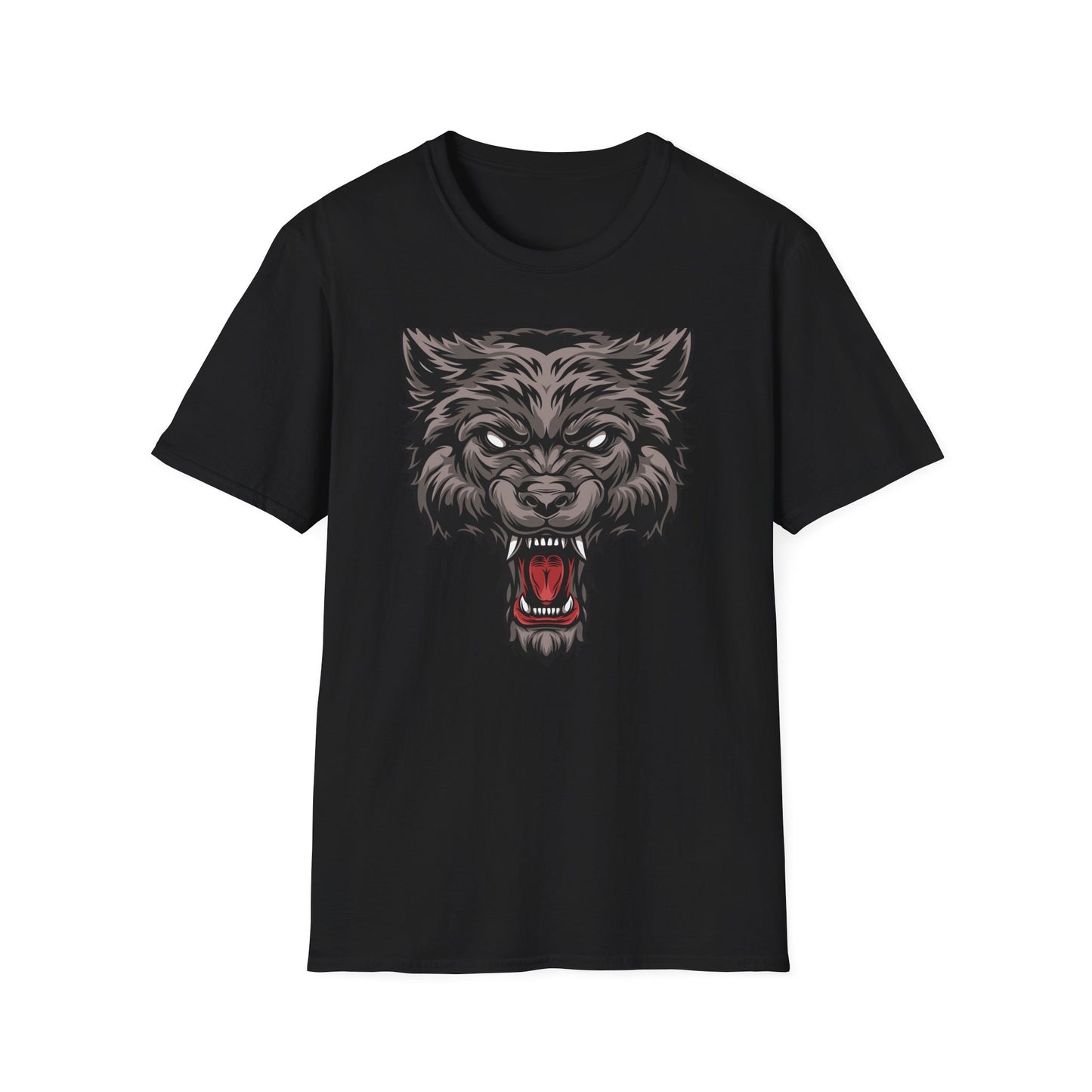 Fierce Snarling Wolf Head T-Shirt | Unleash Your Wild Side | Bold Alpha Predator Graphic Tee for Men & Women