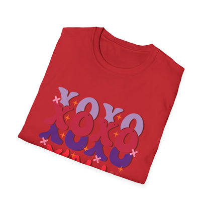 Groovy XOXO Y'all T-Shirt | Retro Valentine's Day Tee | Adorable Southern Love Graphic | Trendy Women's Gift