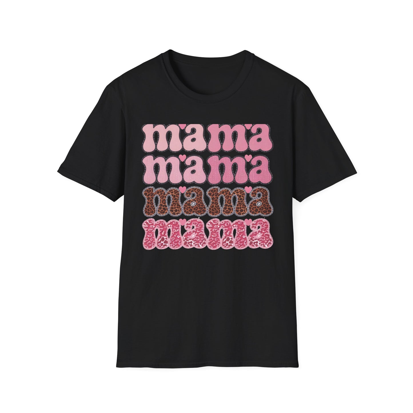 Groovy Mama T-Shirt | Retro Pink & Leopard Print Styles for Trendy Moms | Perfect Mother's Day Gift Tee