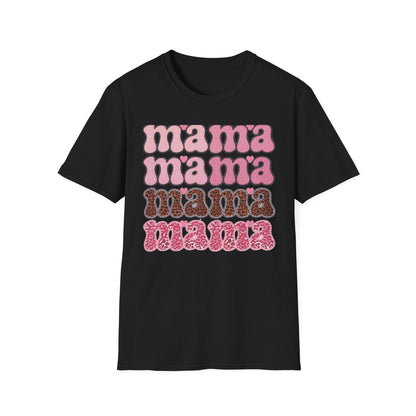 Groovy Mama T-Shirt | Retro Pink & Leopard Print Styles for Trendy Moms | Perfect Mother's Day Gift Tee
