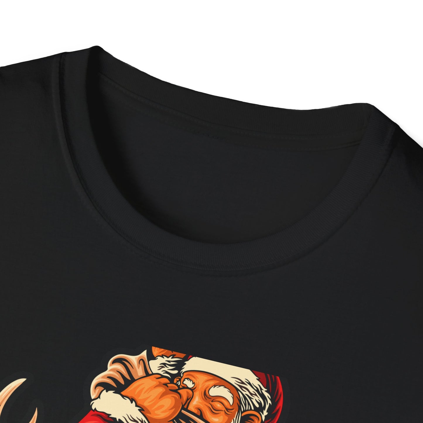 Epic Santa Riding Reindeer T-Shirt - Funny Christmas Piggyback Holiday Tee | Joyful Festive Apparel