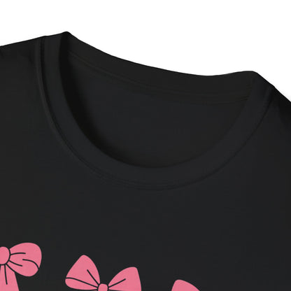 Charming Pink Bows T-Shirt | Adorable Coquette Aesthetic Tee for Women & Girls | Sweet Girly Fashion Top Gift